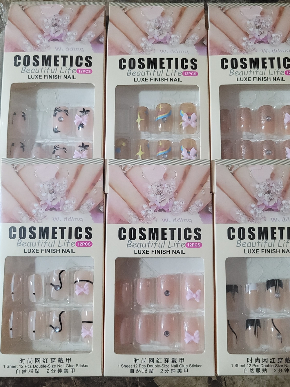 Cosmetics Beautiful Life Luxe Finish Press On Nail Sets - Pink Accents